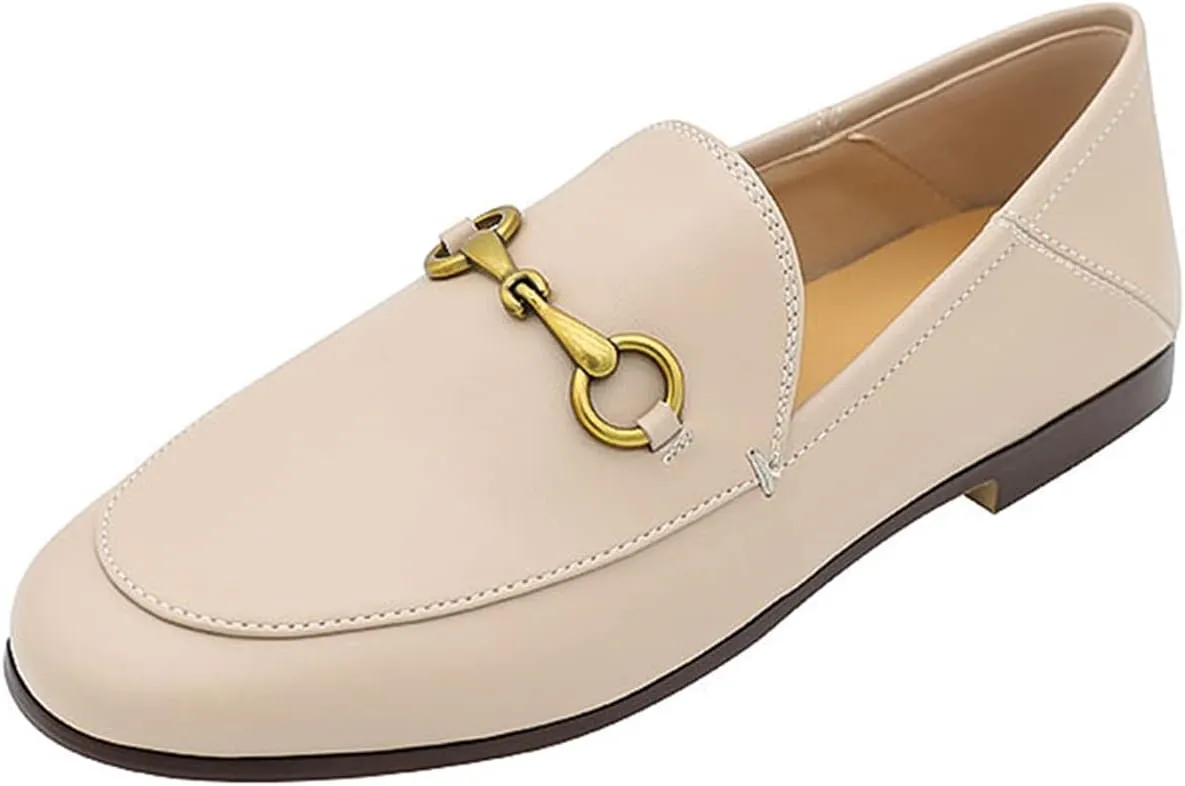 Vertundy Loafers for Women Low Heel Flats Loafers Mules