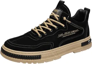 VESNIBA Non Slip Work Shoes for Men Fashion Walking Sneakers Kitchen Chef Shoe Comfortable Leather Casual Mens Sneaker