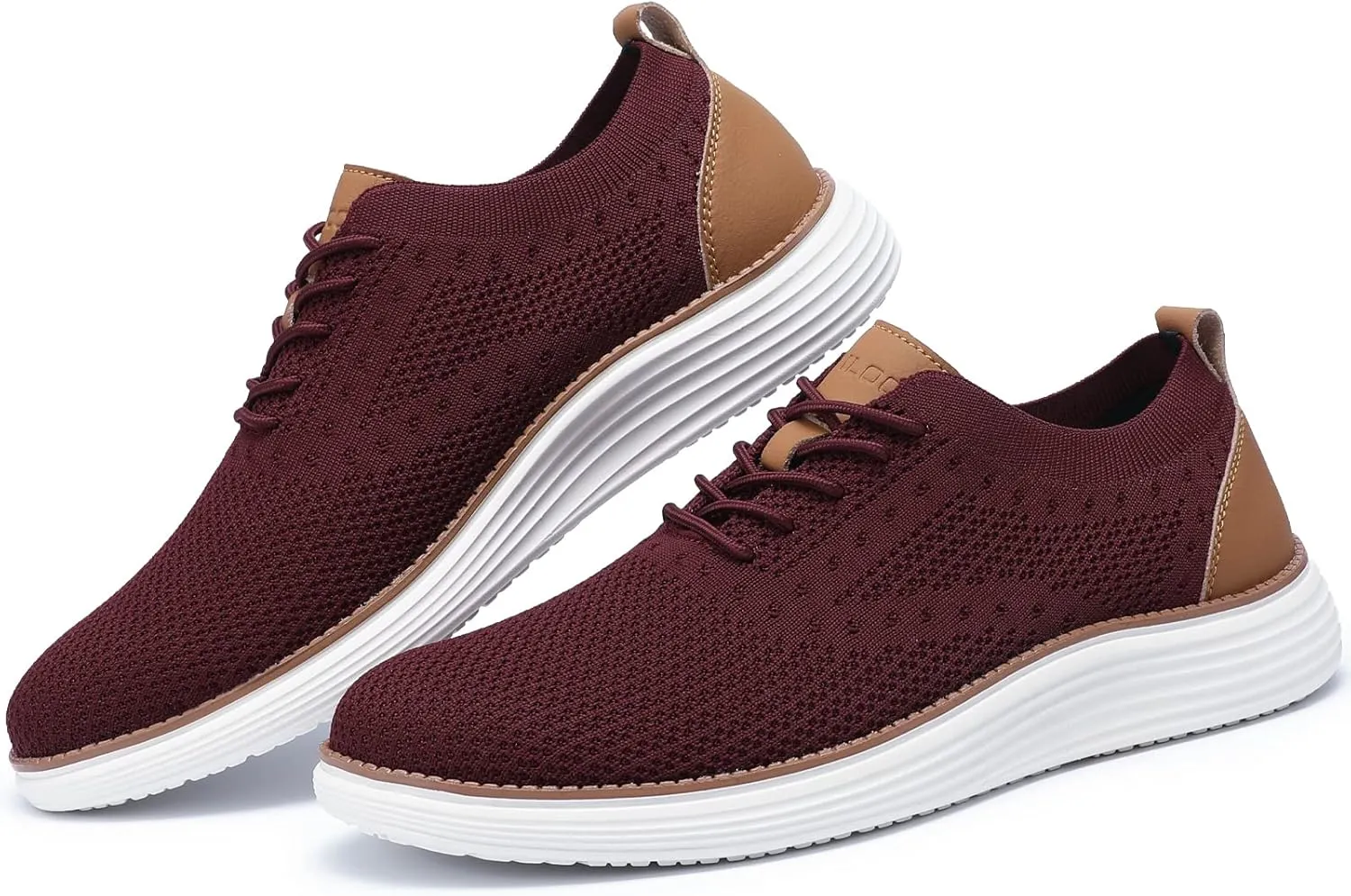 VILOCY Men's Casual Dress Sneakers Oxfords Business Mesh Breathable Walking Shoes Tennis Comfortable