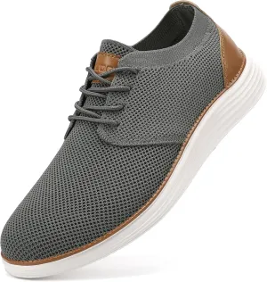 VILOCY Men's Fashion Dress Sneakers Casual Walking Shoes Business Oxfords Comfortable Breathable Lightweight Tennis