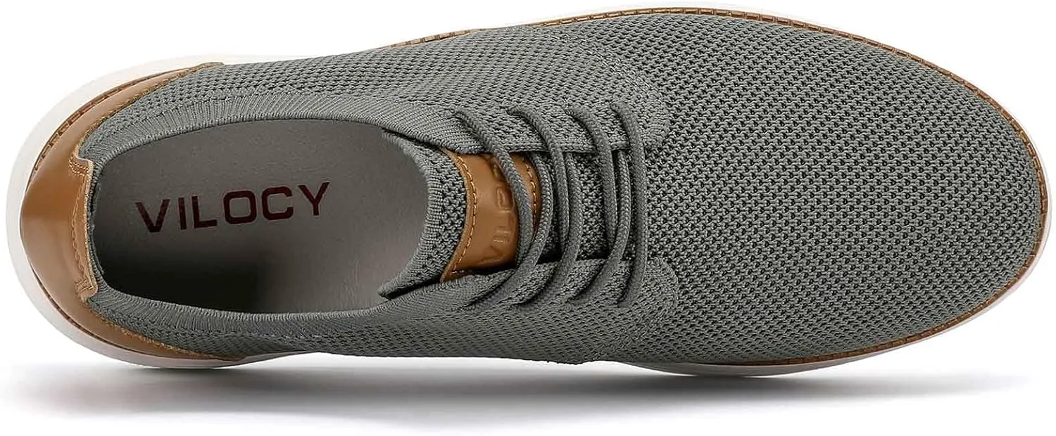 VILOCY Men's Fashion Dress Sneakers Casual Walking Shoes Business Oxfords Comfortable Breathable Lightweight Tennis