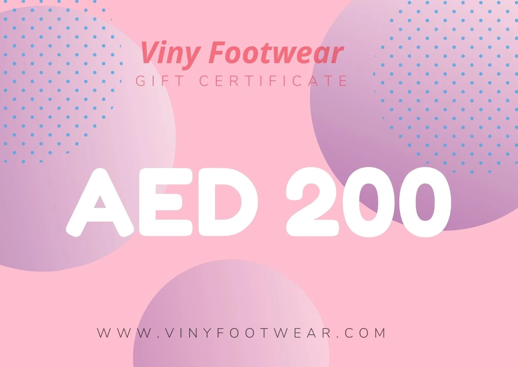 Viny Footwear Gift Card