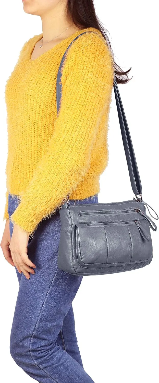 VOLGANIK ROCK Purses for Women Soft PU Leather Shoulder Bag Ladies Crossbody Purse and handbags Lightweight Pocketbook