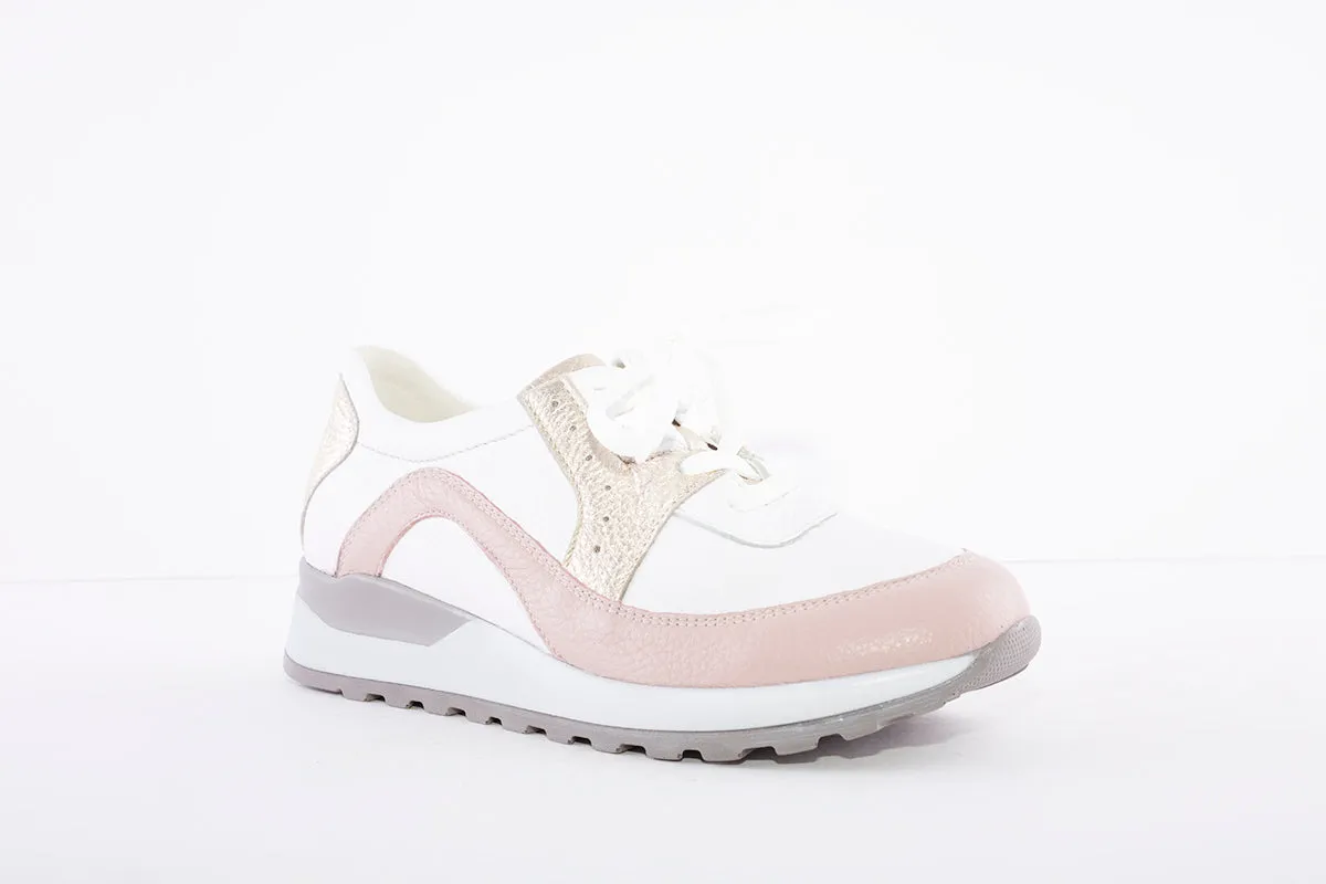 WALDLAUFER - 364037 HIROKO LACED FASHION SHOE - WHITE MULTI