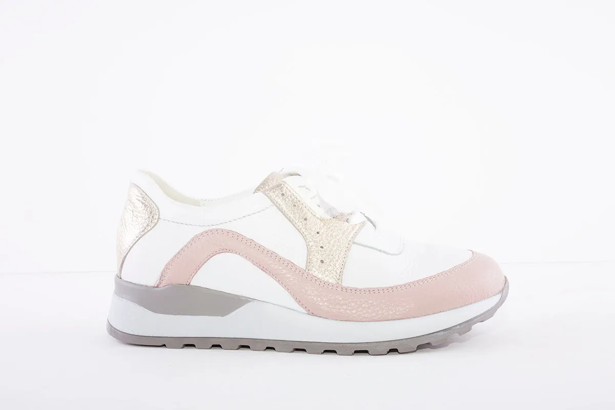 WALDLAUFER - 364037 HIROKO LACED FASHION SHOE - WHITE MULTI