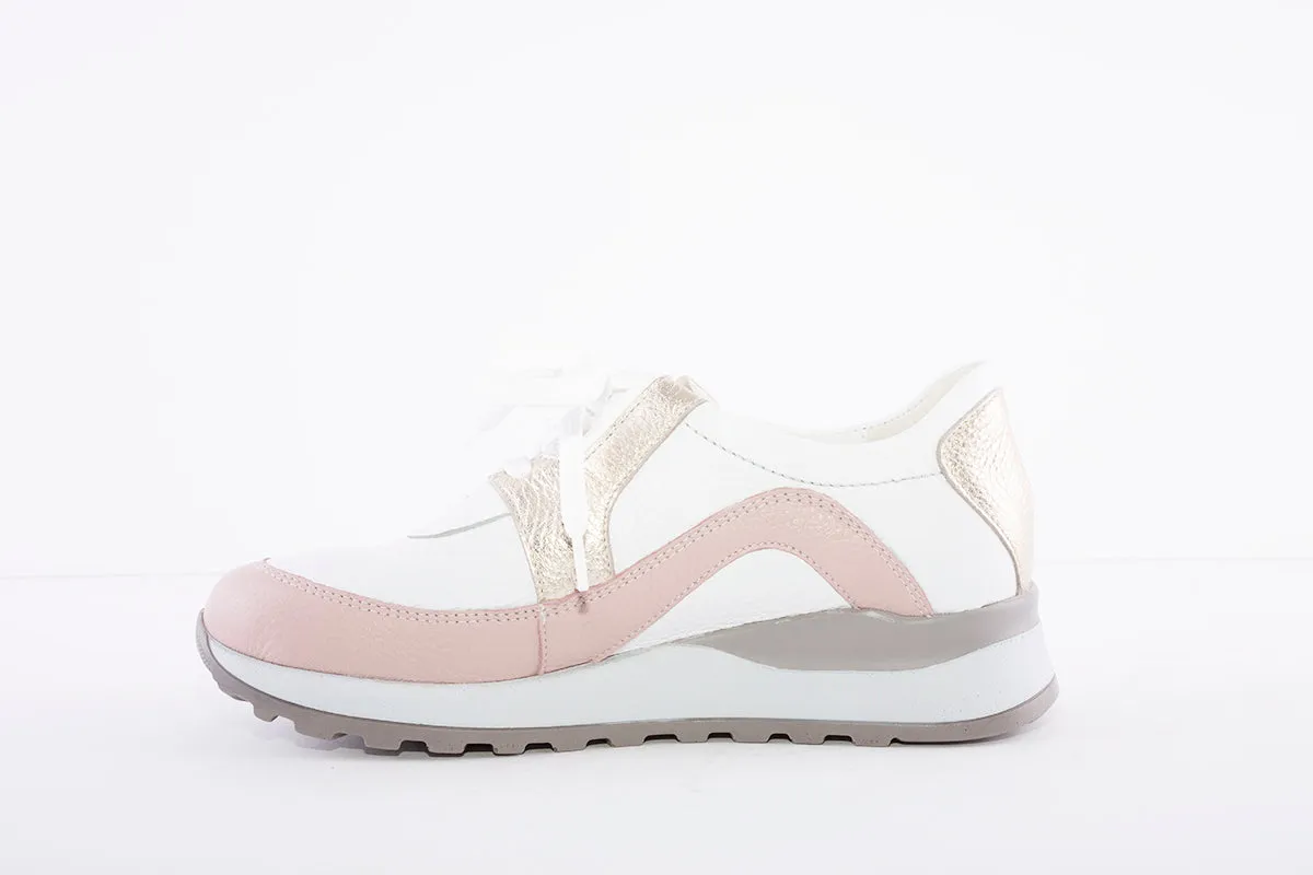WALDLAUFER - 364037 HIROKO LACED FASHION SHOE - WHITE MULTI