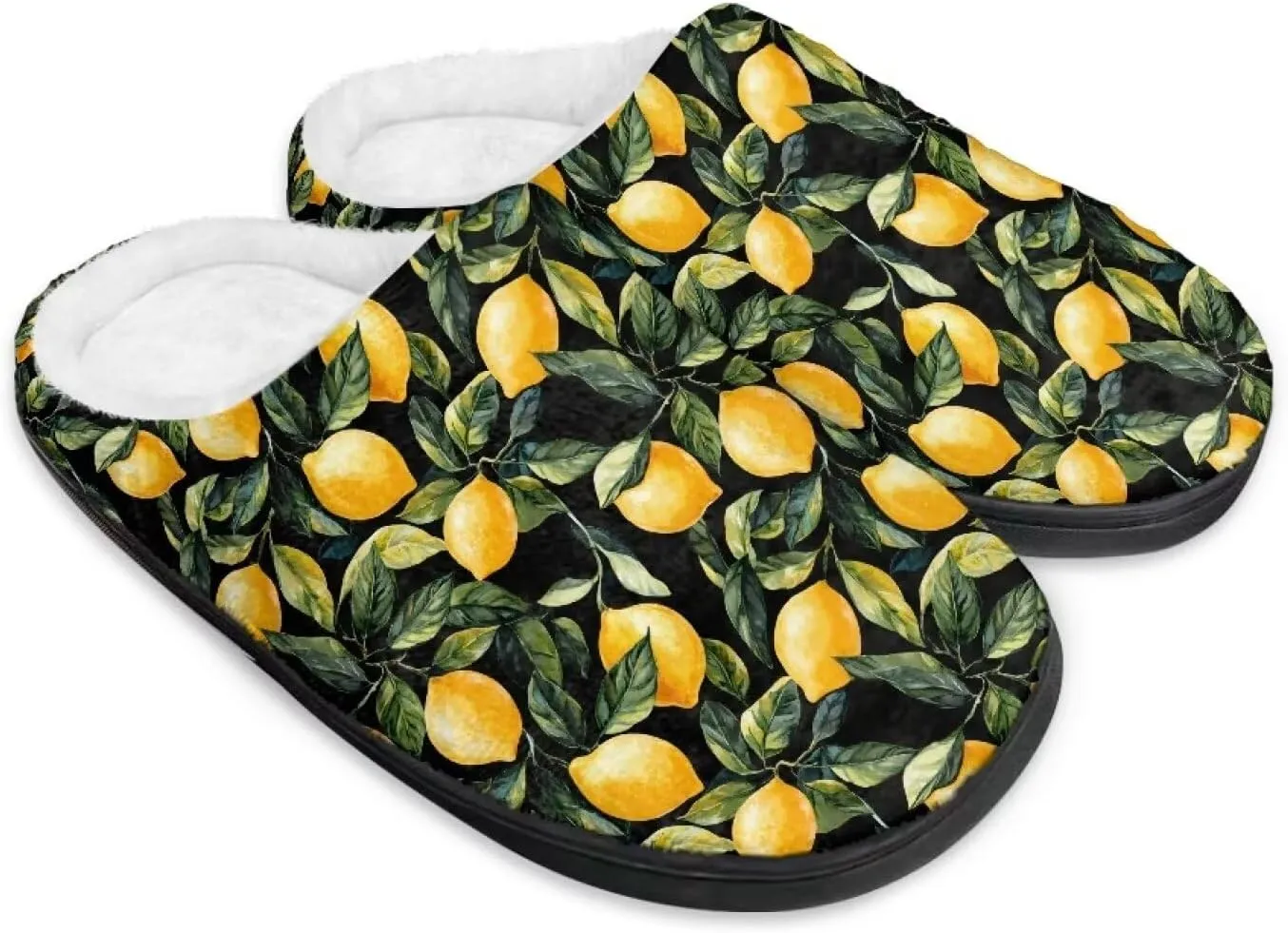 Winter Slippers for Women Men Lightweight Slip-on House Slippers Indoor Fluffy Shoes Size 34-50