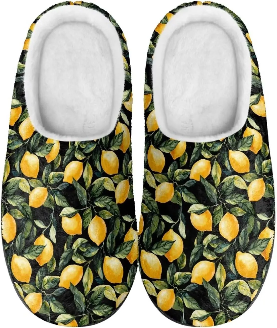 Winter Slippers for Women Men Lightweight Slip-on House Slippers Indoor Fluffy Shoes Size 34-50