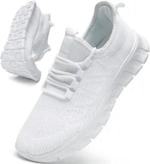 Women Shoes Running Walking Tennis Slip on Lightweight Sneakers Ladies Comfortable Non Slip Workout Summer Shoes