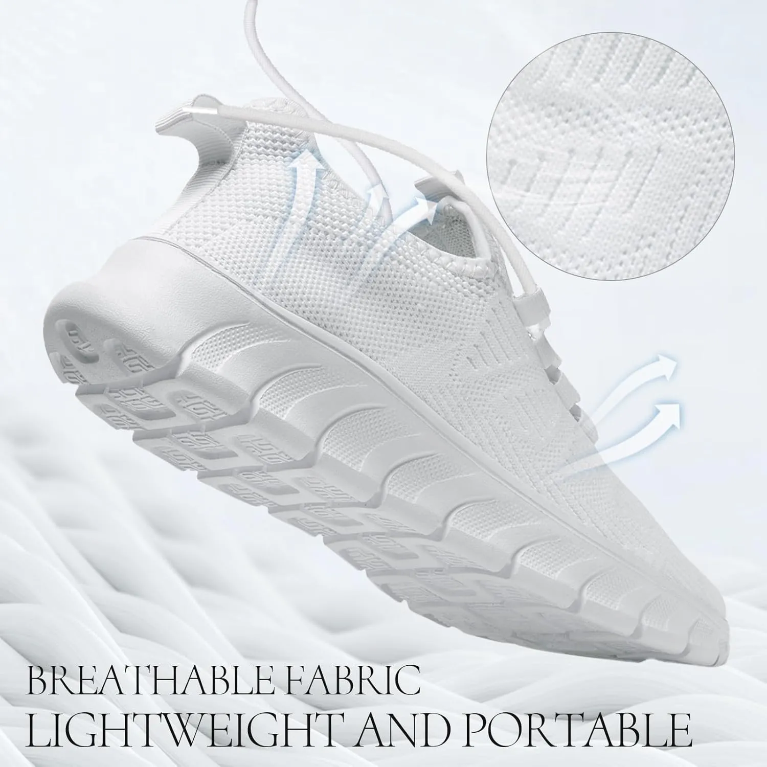 Women Shoes Running Walking Tennis Slip on Lightweight Sneakers Ladies Comfortable Non Slip Workout Summer Shoes