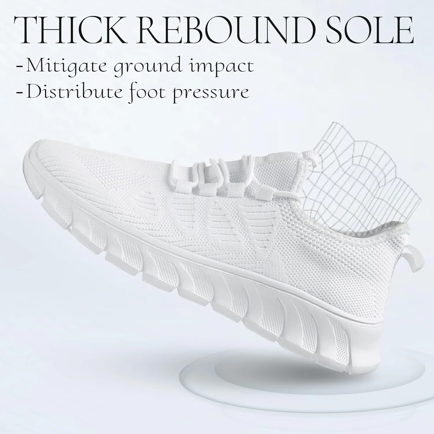 Women Shoes Running Walking Tennis Slip on Lightweight Sneakers Ladies Comfortable Non Slip Workout Summer Shoes