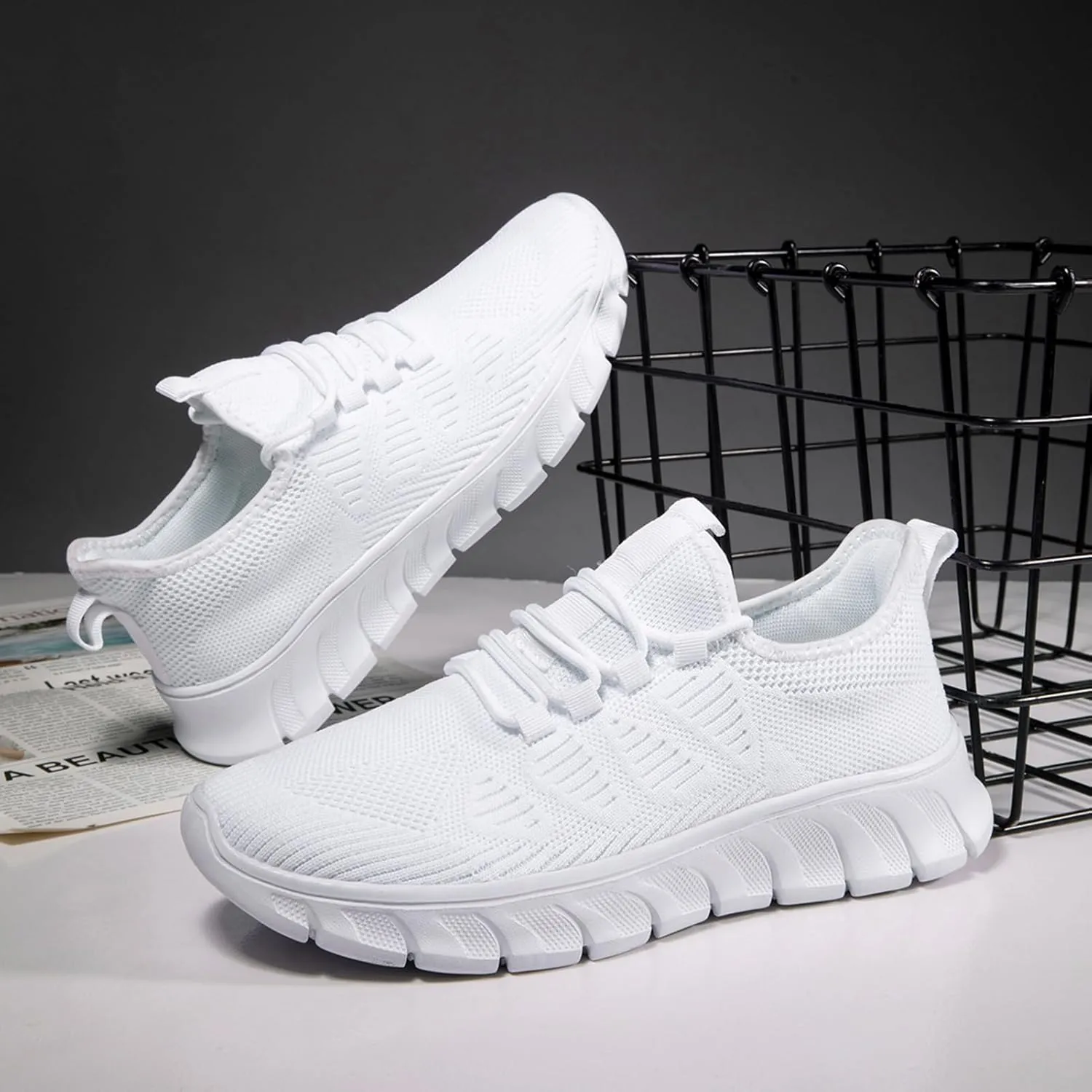 Women Shoes Running Walking Tennis Slip on Lightweight Sneakers Ladies Comfortable Non Slip Workout Summer Shoes
