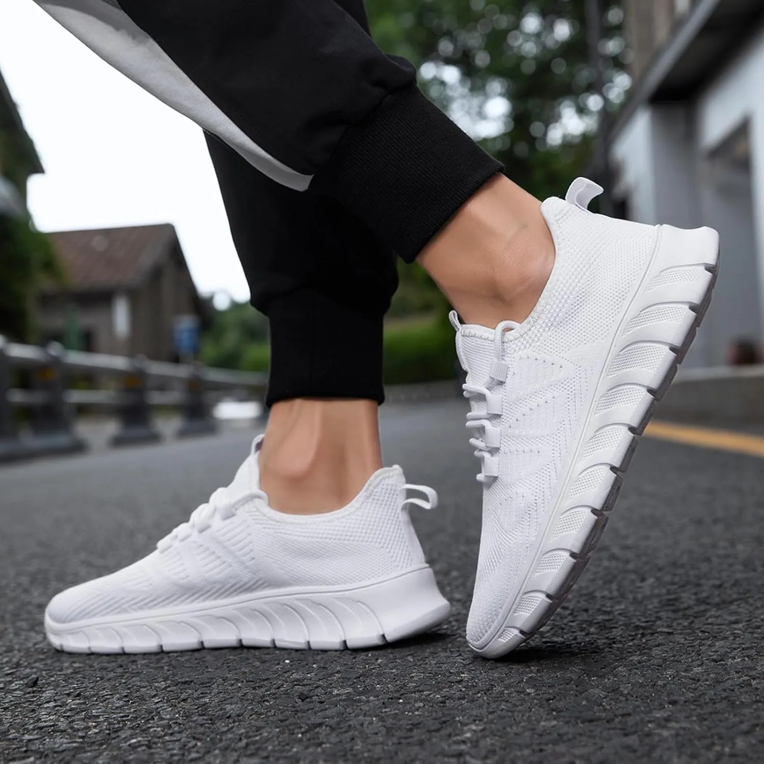 Women Shoes Running Walking Tennis Slip on Lightweight Sneakers Ladies Comfortable Non Slip Workout Summer Shoes