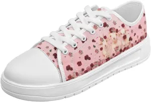 Womens Canvas Sneaker Fashion Jogging Footwear Comfortable Casual Walking Shoes Slip On Sneakers