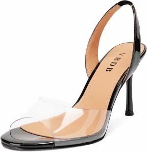 Women's Clear High Heels Sandals Slingback Open Toe Stiletto Shoes for Women Weddings Parties Formally Daily Wear...