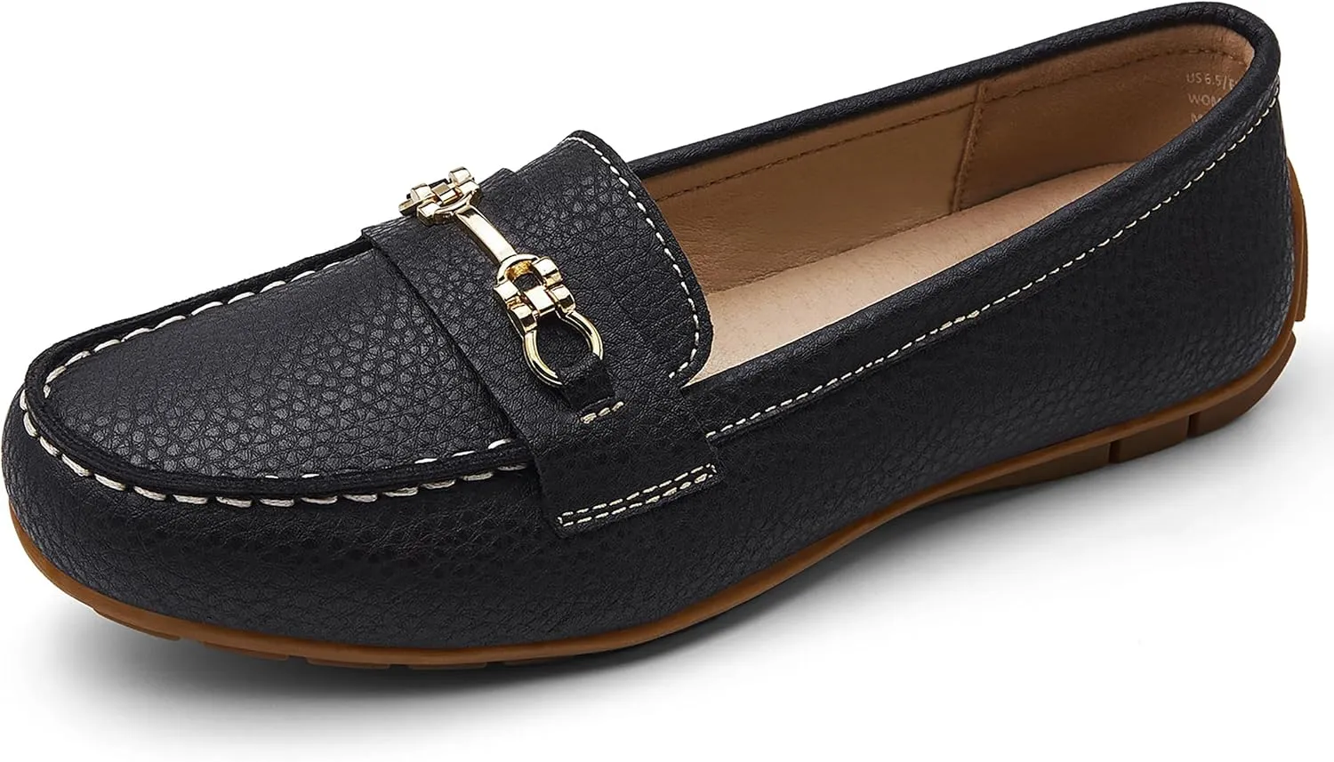 Women's Comfortable & Lightweight Leather Loafers Slip-Ons Driving Mocs Walking Shoes Cute Business Casual Dress Shoes Work Flats for Women
