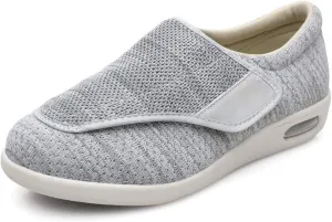 Women's Diabetic Shoes for Women Casual Adjustable Walking Shoes Wide Shoes for Elderly Swollen Feet Non-Slip Air Cushion Bottom Fattening and Widening