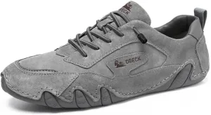 Women's Fashion Casual Walking Shoes Retro Leather Lightweight Outdoor Sports Sneakers for Hiking Trailing