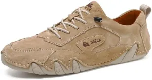 Women's Fashion Casual Walking Shoes Retro Leather Lightweight Outdoor Sports Sneakers for Hiking Trailing