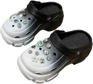 Women's Fashion Clogs, Thick Soft Sole Two-Way Clogs, Breathable Beach and Garden Clogs