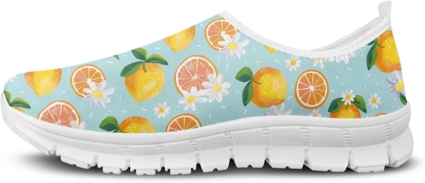 Women's Fruit Work Shoes Casual Loafers Flats Walk Shoes Ankle Support Platform Sneaker for Travel