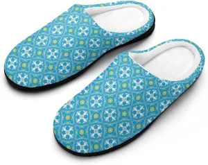 Womens Home Slippers Bedroom Slip-On Shoes Ladies Halloween Slippers Soft Cotton House Clog Slippers Indoor Outdoors