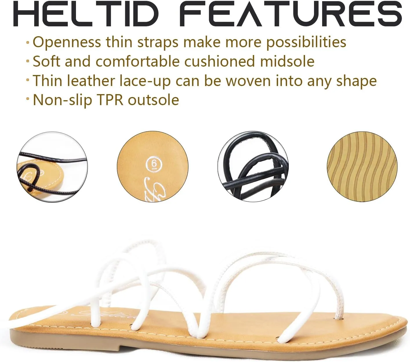 Women's Lace Up Gladiator flat Sandals Strappy Sandal for Women Dress Shoes