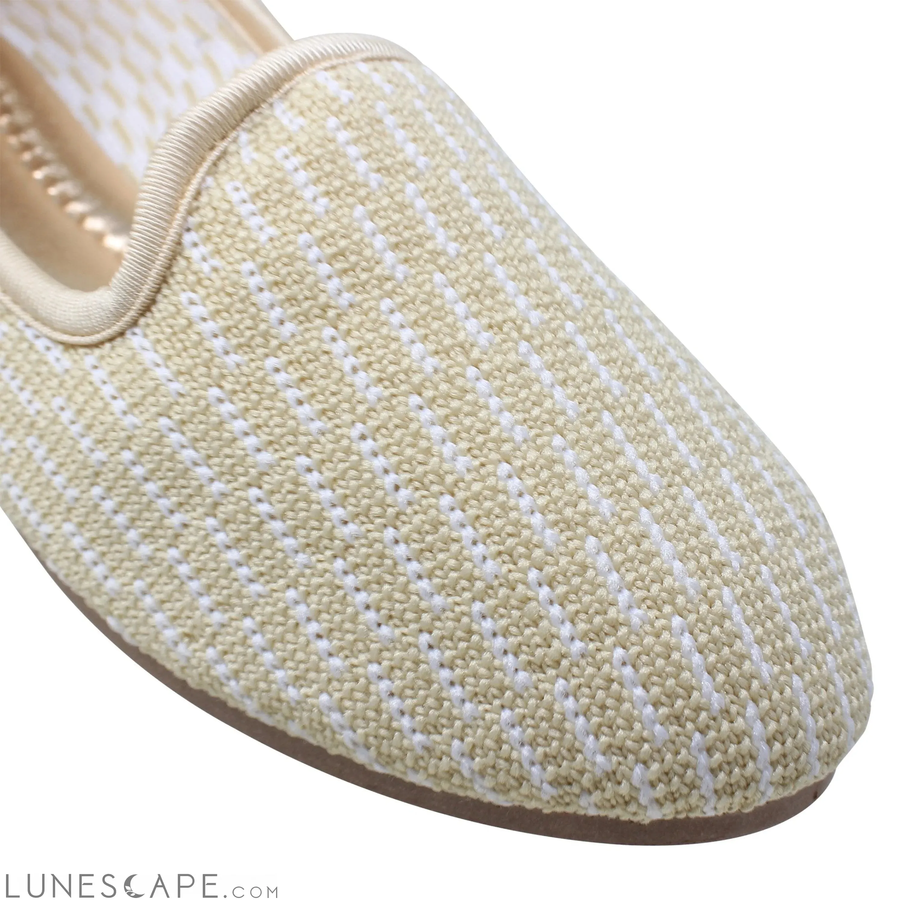 Women's Loafers Sweater Soft Rubber Sole Shoes Beige Suede