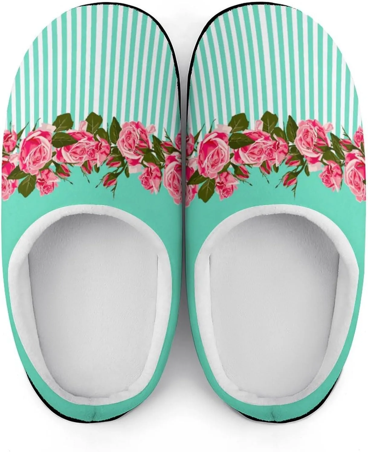 Womens Memory Foam Slippers Soft Bedroom Slip-On Shoes Mens Halloween Slippers Cotton House Slippers Indoor Outdoor
