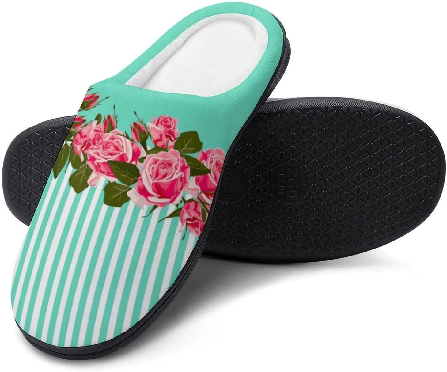 Womens Memory Foam Slippers Soft Bedroom Slip-On Shoes Mens Halloween Slippers Cotton House Slippers Indoor Outdoor