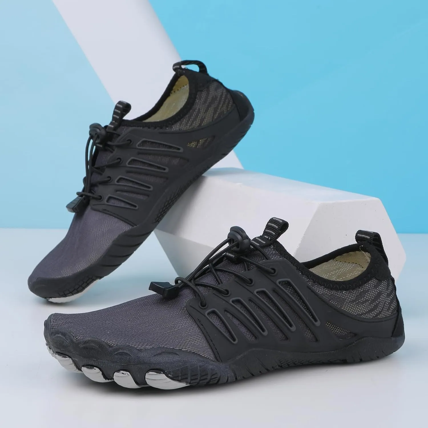 Womens Mens Hiking Footwear Quick Dry Water-Resistant Beach Shoes,Wide Toe Box&Zero Drop Trail Running Shoes,Lightweight Non-Slip Healthy Breathable Barefoot Footwear for Fishing Hunting