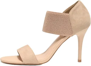 Women's Open Toe High Heels 3.5IN Stiletto Heeled Sandals Sexy Elastic Band Ankle Booty Heeled Sandal Shoes for Daily,Work,Evening Party