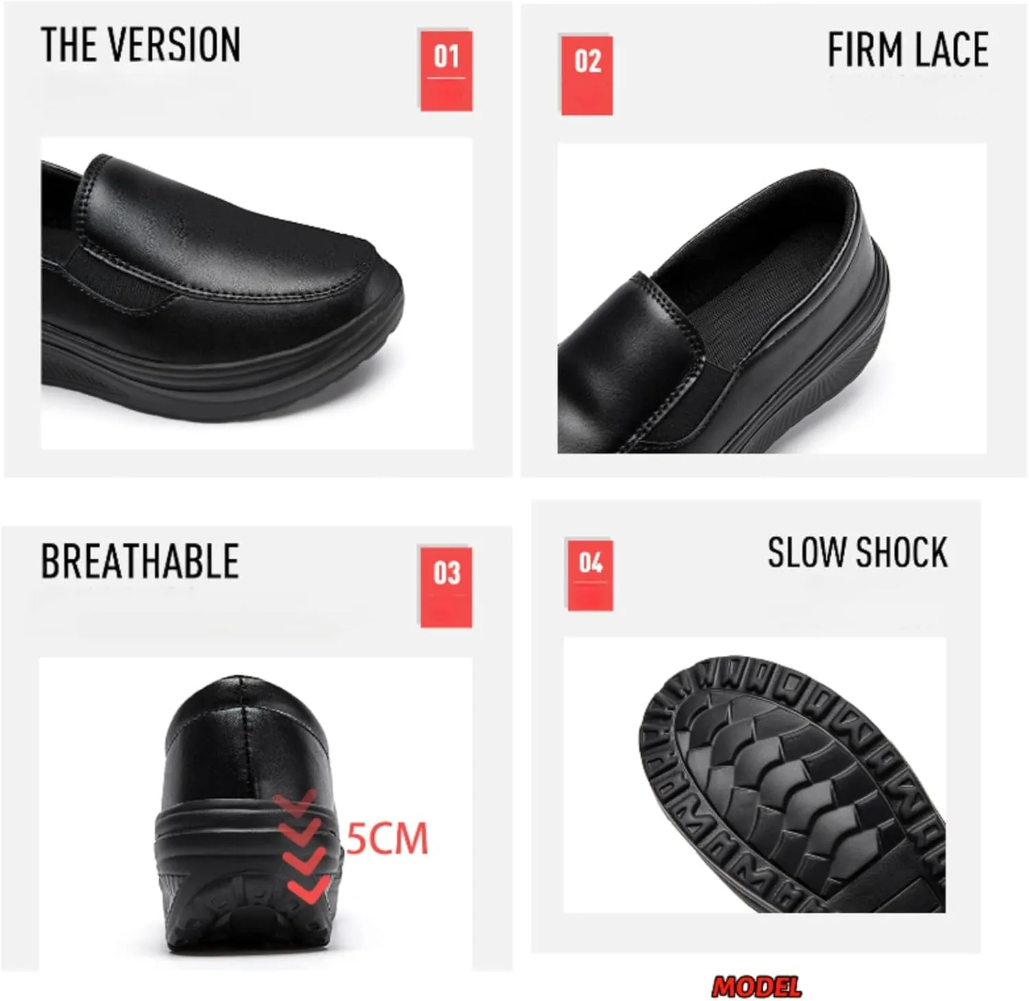 Women's Platform Wedge Slip-On Loafers,Comfortable EVA Sole Round Toe Leather Moccasin Wedge Sneakers.