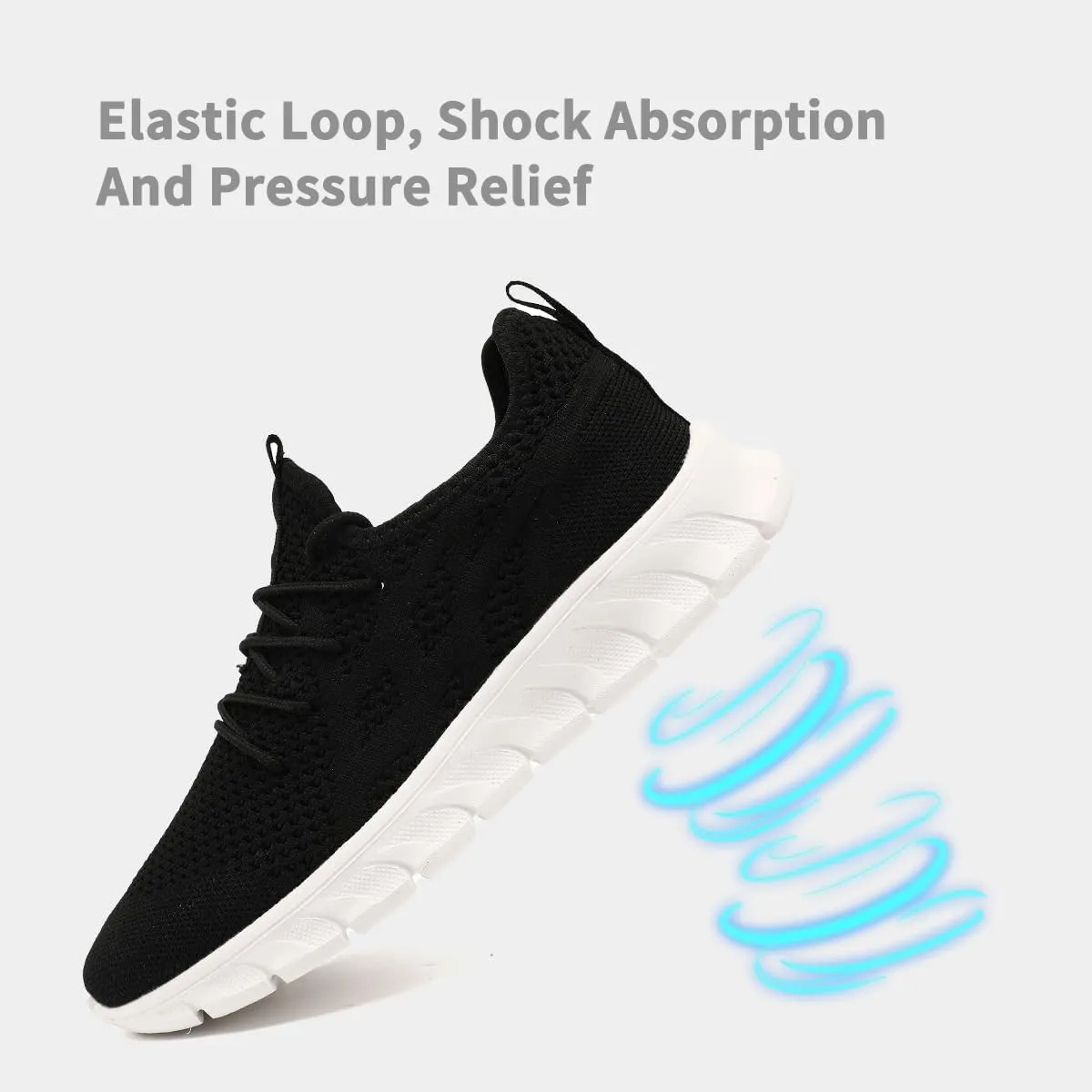 Women's Running Shoes Lightweight Walking Sneakers Tennis Athletic Lace Up Gym Casual Fashion Fitness Sports Soft Sole Mesh Workout Comfortable