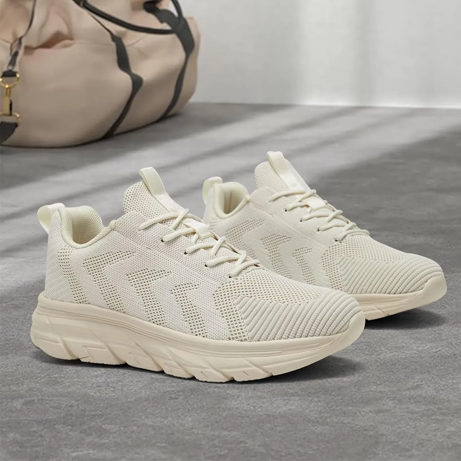 Womens Running Shoes Slip-on Walking Tennis Sneakers Lightweight Breathable Casual Soft Sole Mesh Workout Sports Shoes