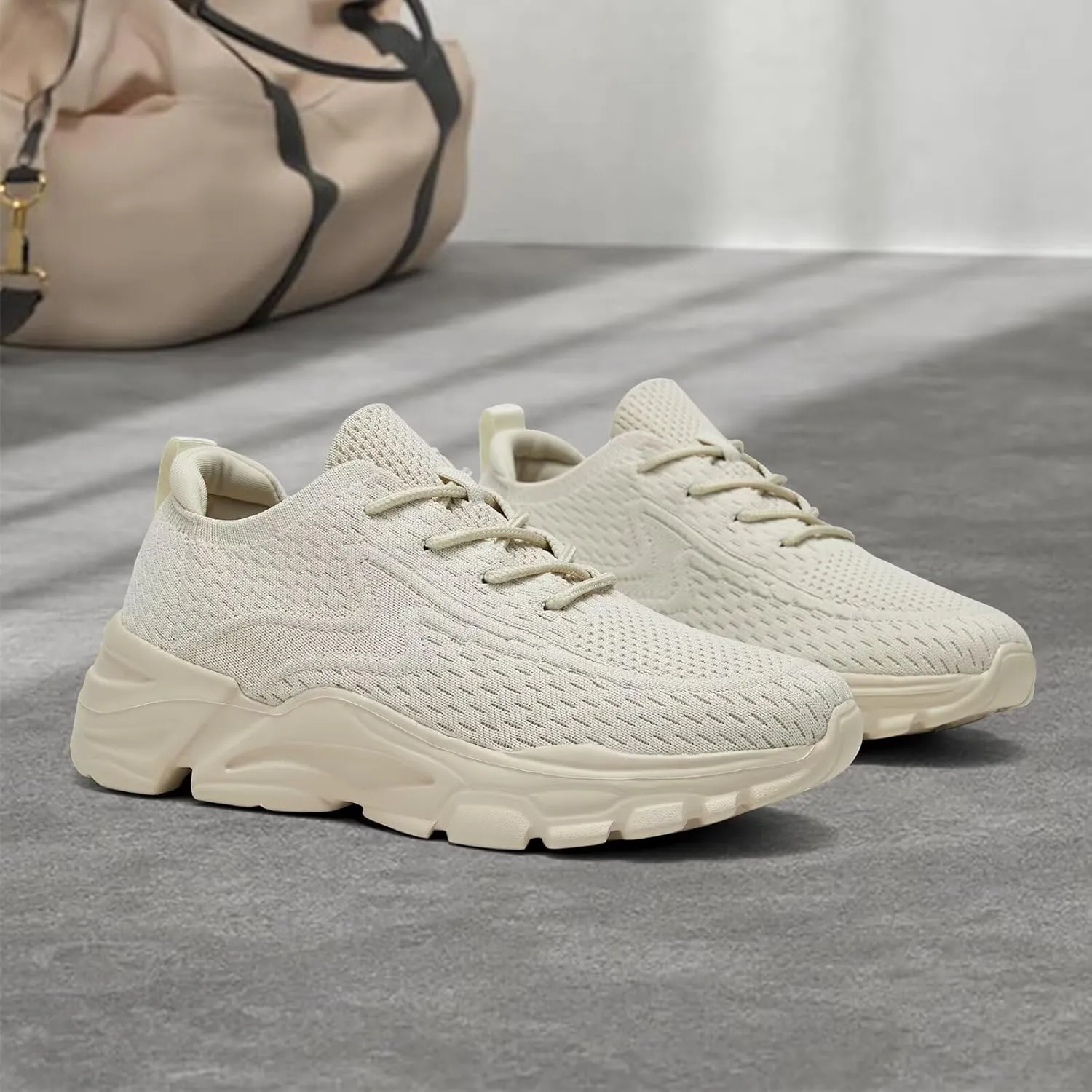 Womens Running Shoes Slip-on Walking Tennis Sneakers Lightweight Breathable Casual Soft Sole Mesh Workout Sports Shoes