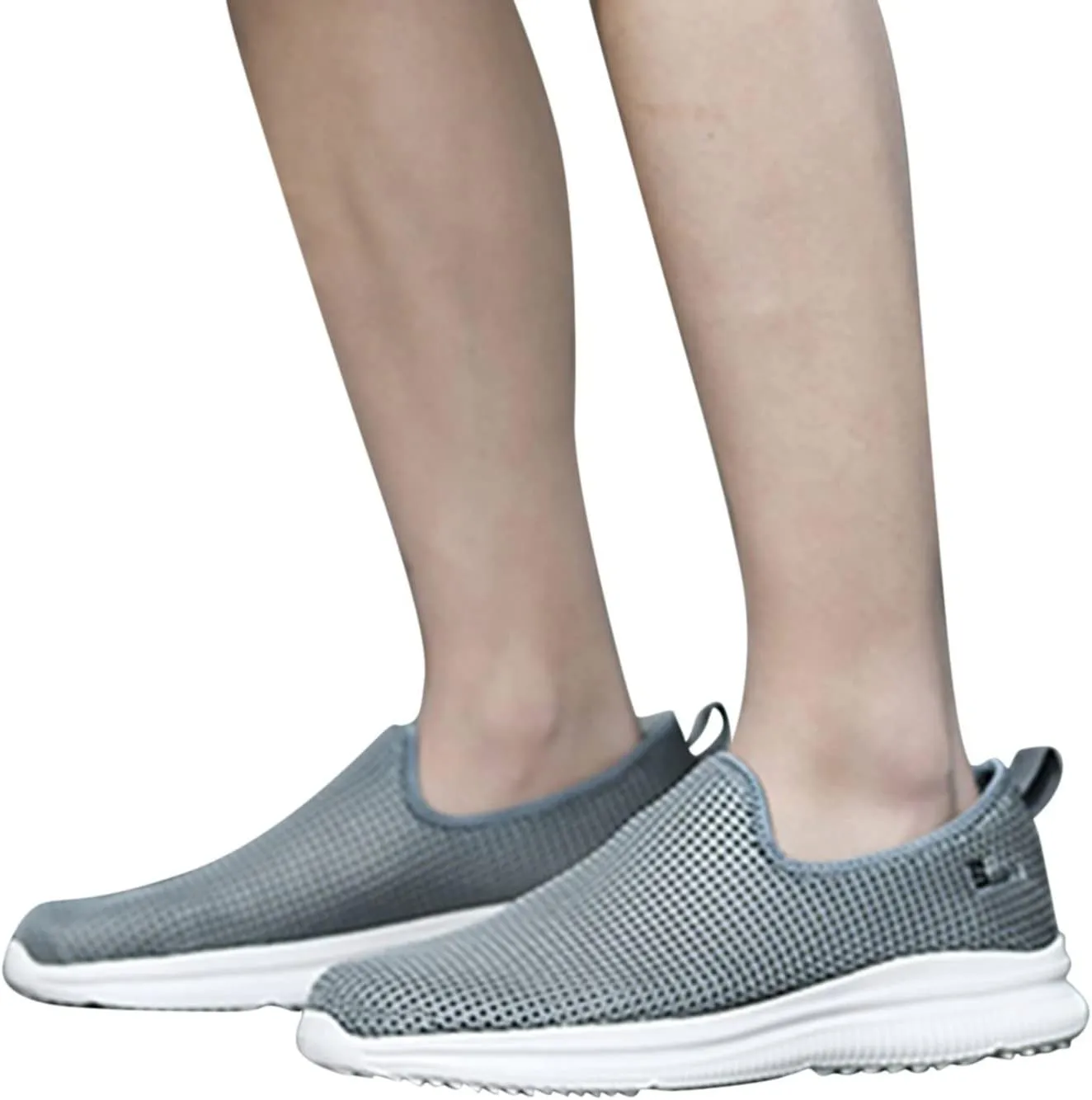 Womens Slip on Walking Shoes Comfort Lightweight Non Slip Work Shoes Women Mesh Breathable Men Shoes Casual Waterproof Sneakers Black Tennis Shoe Trainers Shoe