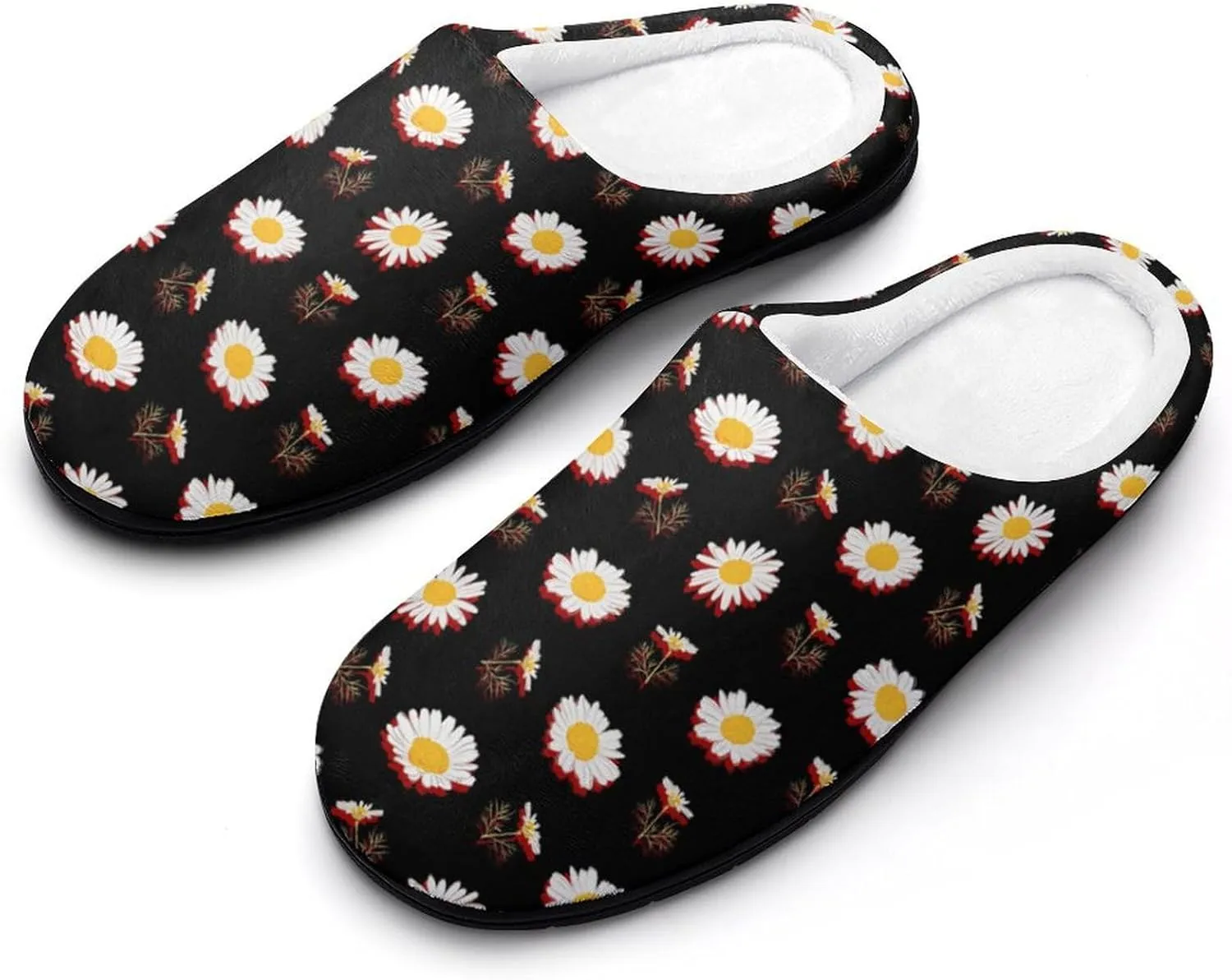 Womens Slippers Soft Bedroom Slip-On Shoes Ladies Halloween Cute Ghosts Slippers Cotton House Slippers Indoor Outdoor