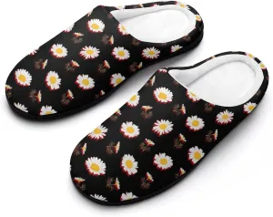 Womens Slippers Soft Bedroom Slip-On Shoes Ladies Halloween Cute Ghosts Slippers Cotton House Slippers Indoor Outdoor