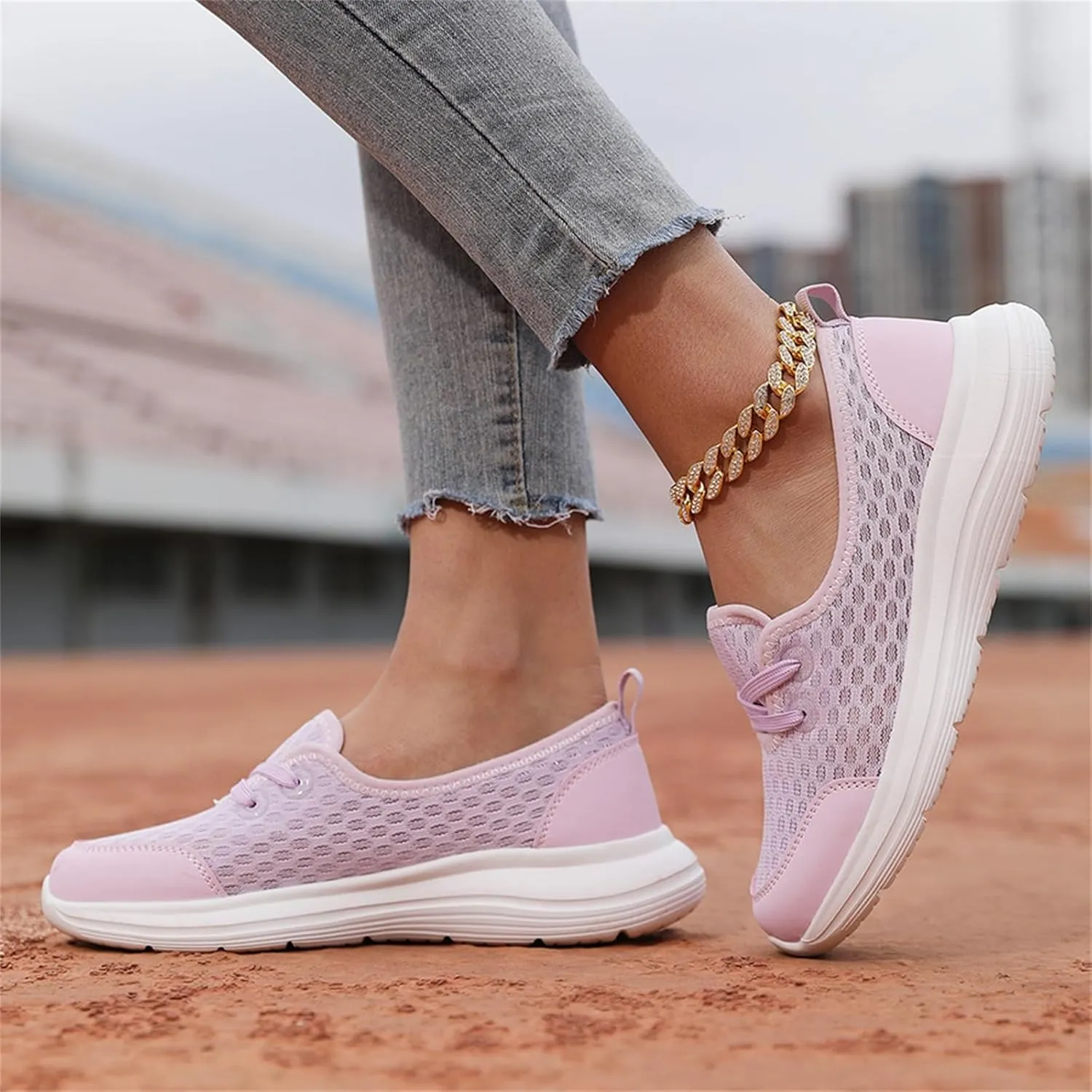 Women's Soft Sole Mesh Comfort Orthopedic Shoes - 2024 New Slip-on Walking Shoes With Arch Support