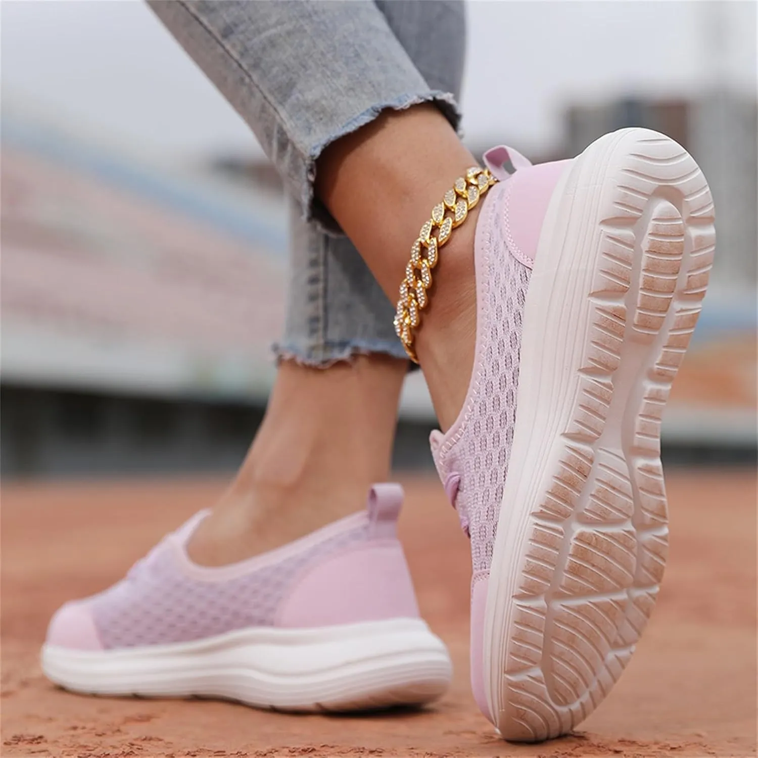 Women's Soft Sole Mesh Comfort Orthopedic Shoes - 2024 New Slip-on Walking Shoes With Arch Support