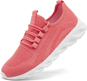 Womens Walking Shoes Slip On Tennis Running Fashion Sneakers for Sport Workout Gym Athletic Outdoor Jogging Exercise Lightweight Breathbale Shoe