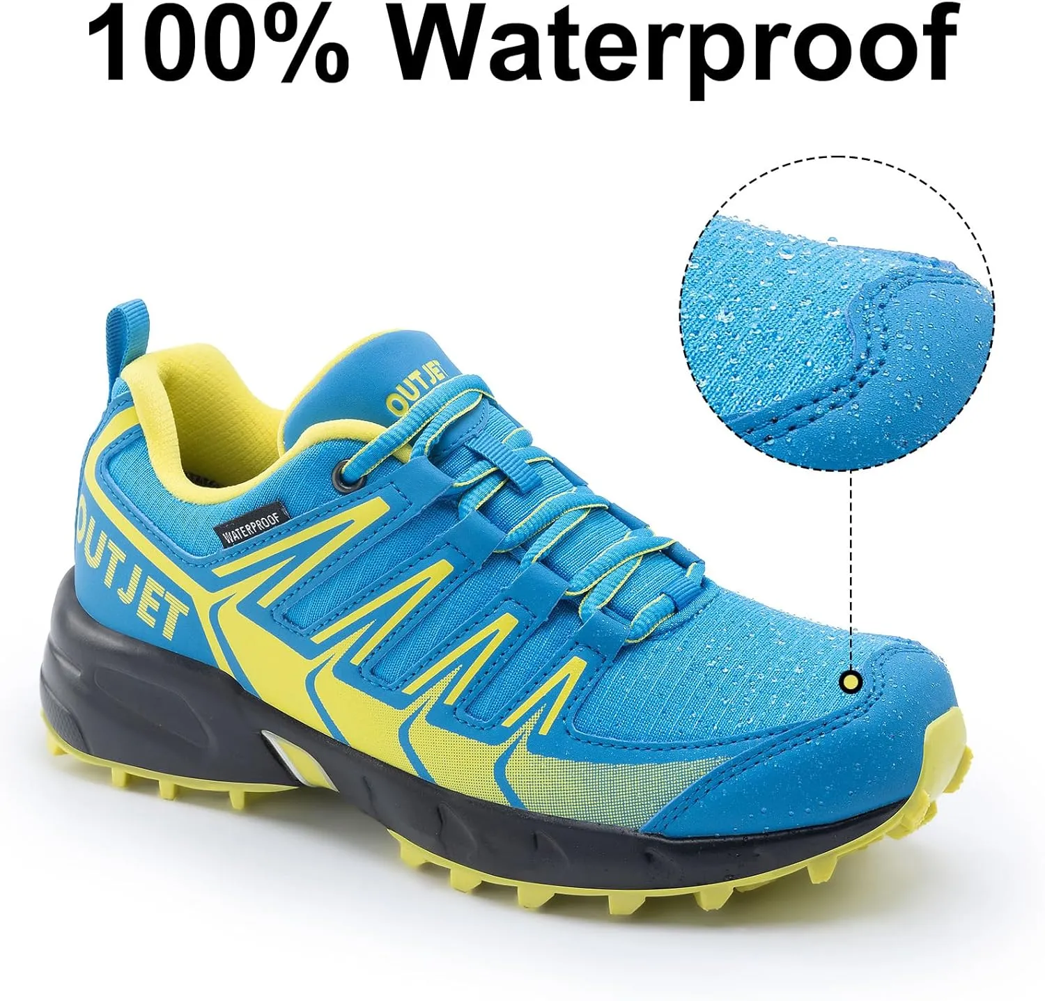 Women's Waterproof Hiking Shoes Lightweight Non-Slip Trails Walking Shoes Outdoor Sneakers
