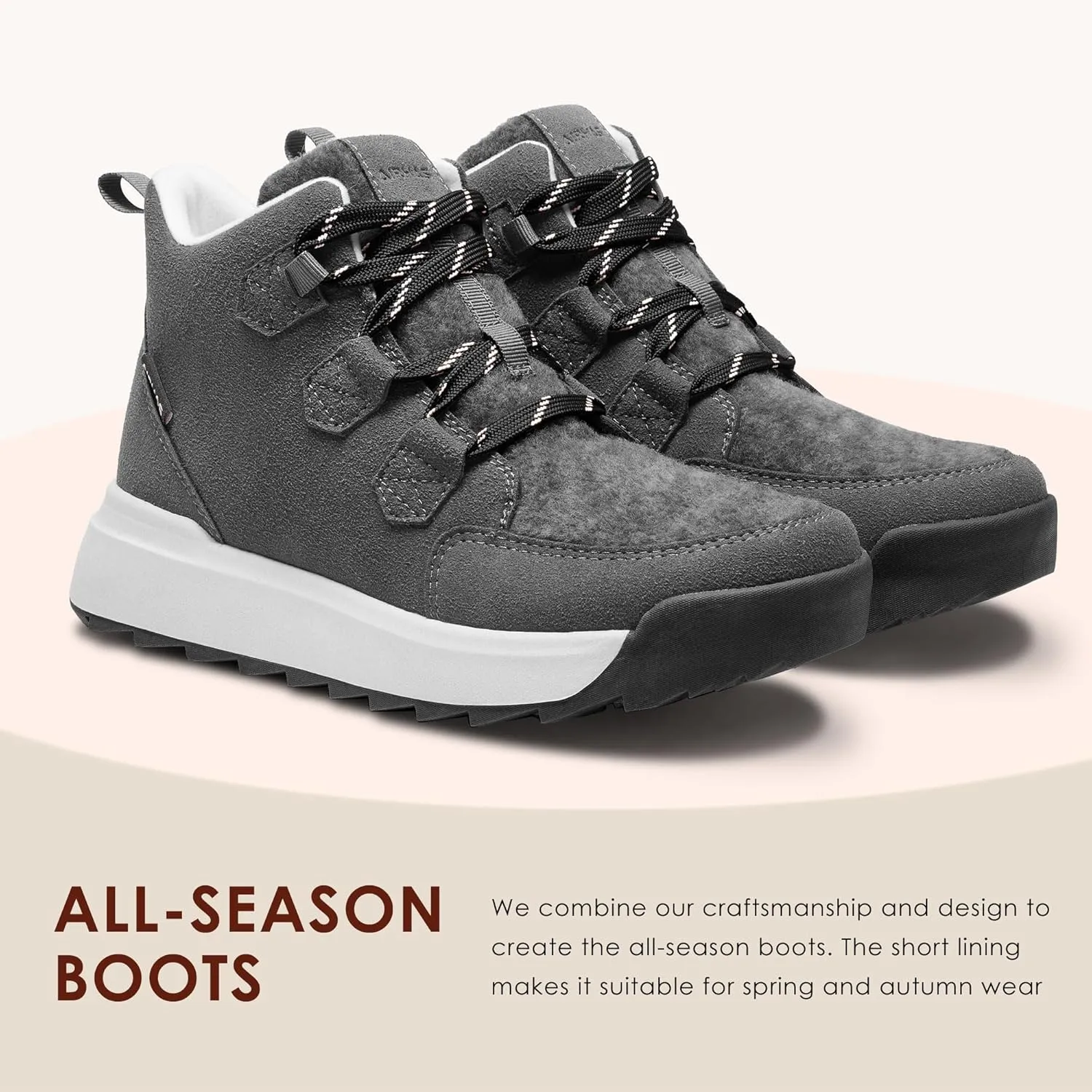Women's Winter Warm Snow Boots for Women Comfortable Water-Resistant Womens Ankle Boots Fashion Booties