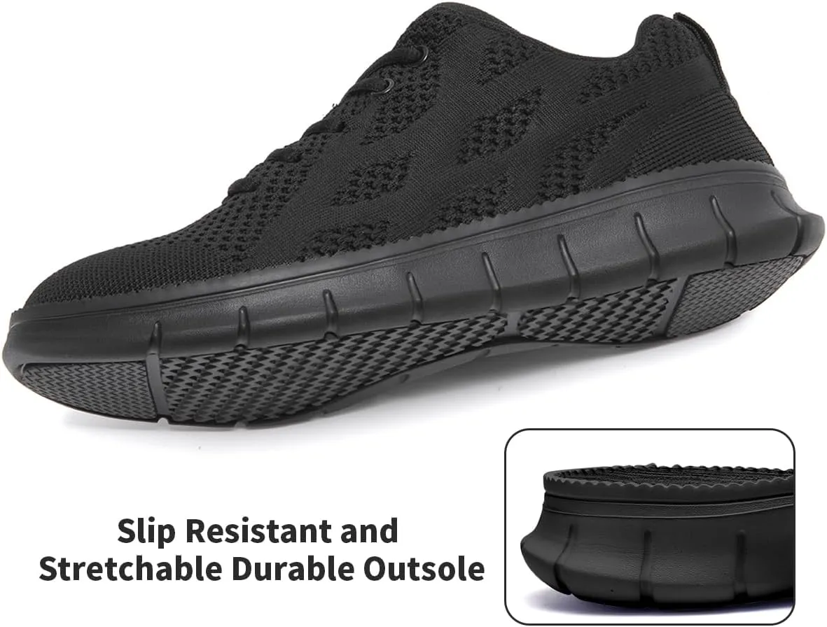 WYGRQBN Mens Walking Shoes Lightweight Breathable Slip On Running Shoes Gym Workout Tennis Fashion Sneakers