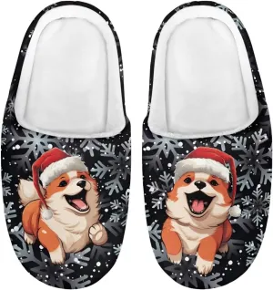 Xpyiqun Boys Girls Slippers Kids House Shoes Soft Plush Fuzzy Home Slippers Non-slip Slip On Shoes Size 9-14.5