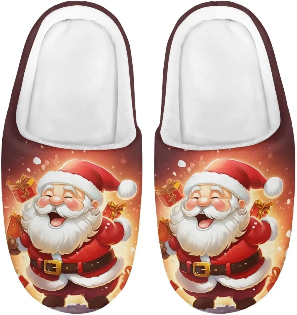 Xpyiqun Boys Girls Slippers Kids House Shoes Soft Plush Fuzzy Home Slippers Non-slip Slip On Shoes Size 9-14.5