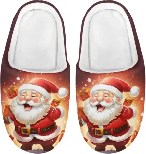 Xpyiqun Boys Girls Slippers Kids House Shoes Soft Plush Fuzzy Home Slippers Non-slip Slip On Shoes Size 9-14.5