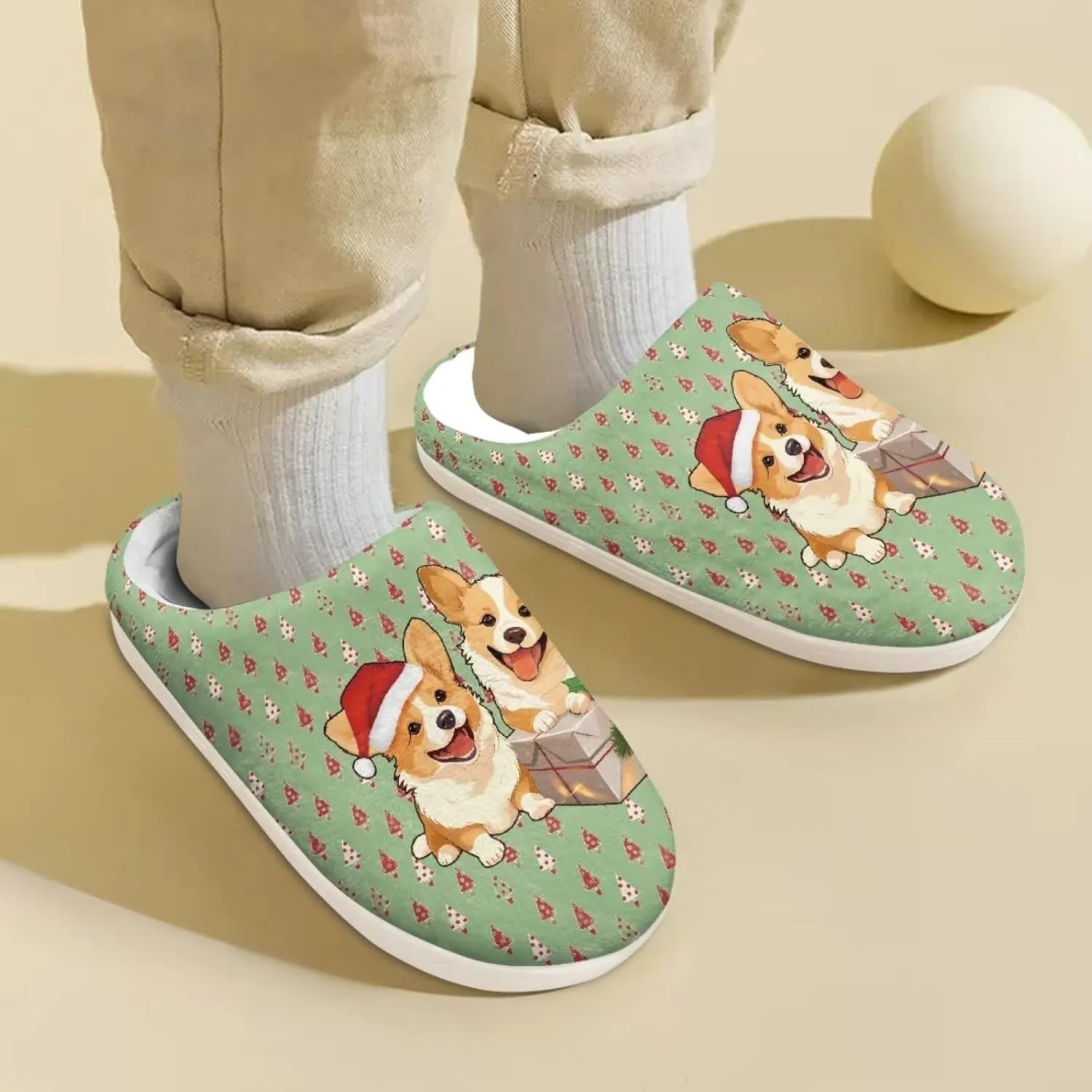 Xpyiqun Little Kid Slippers House Shoes Girls Boys Slip On Slippers Cozy Warm Soft Plush Winter Home Slippers Size 9-14.5