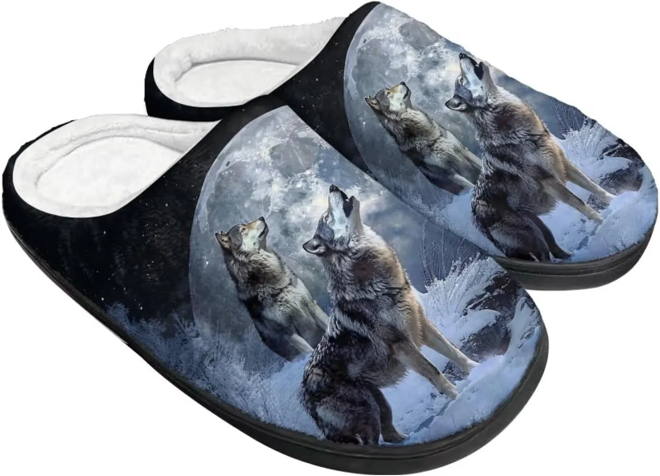 Xpyiqun Slippers Women Men Slip On House Shoes Fuzzy Warm Winter Slippers Size 4-12